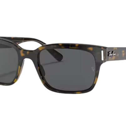 Ray-Ban Sunglasses with tortoiseshell frame and dark lenses on a white background