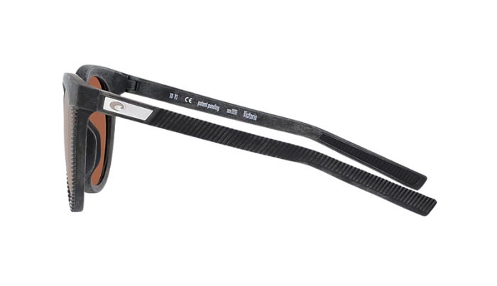 Black sunglasses with a white background