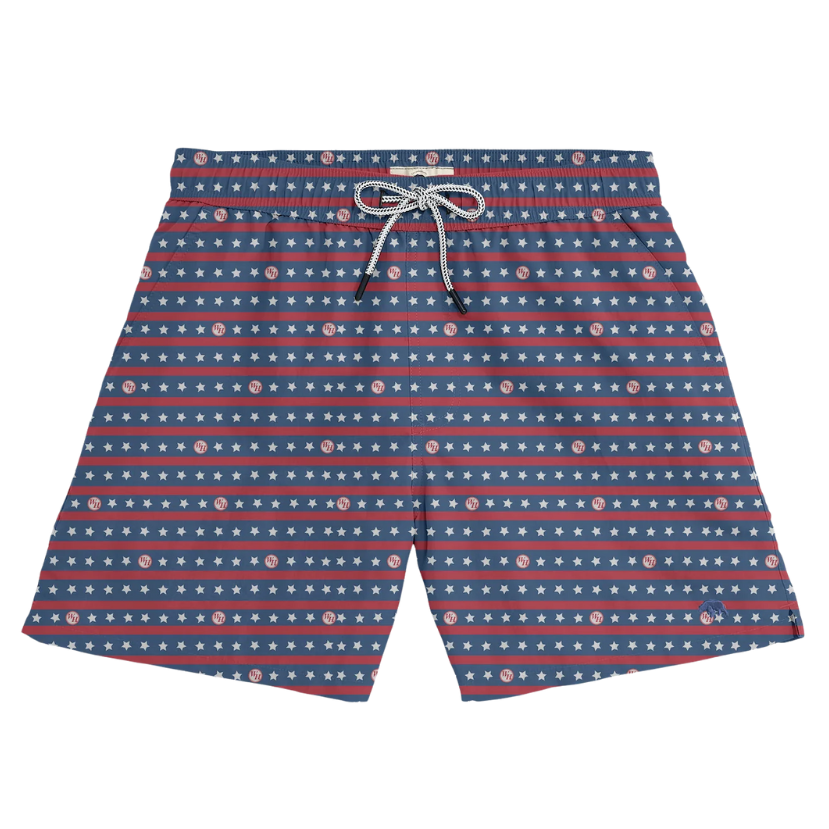 Onward Reserve - Waffle House Stars and Stripes Swim Trunks