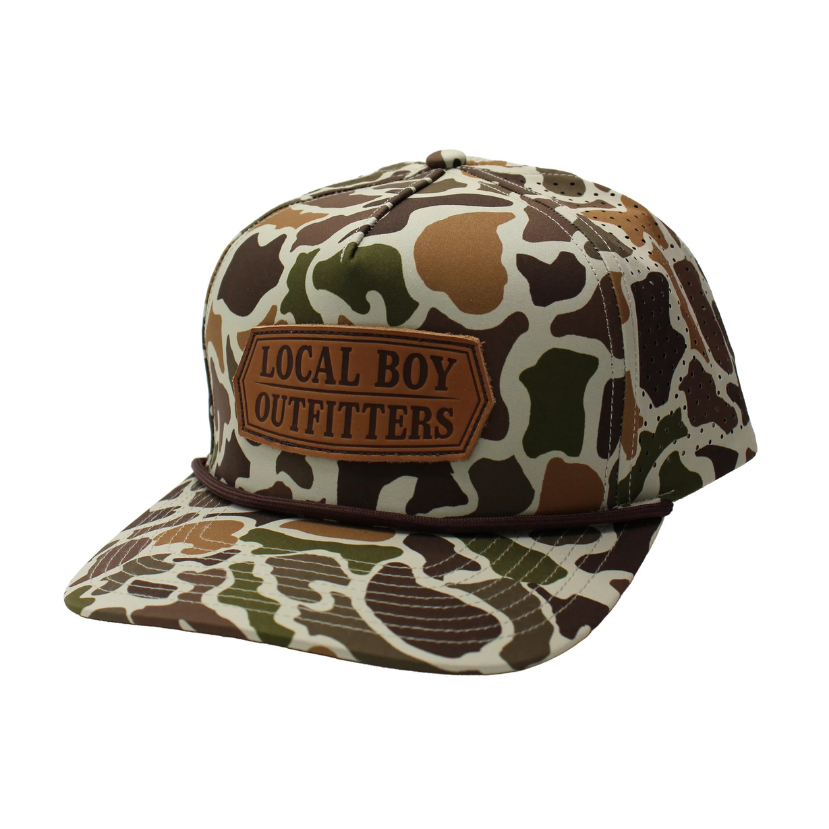 Local Boy - Leather Crest Perf Rope Hat