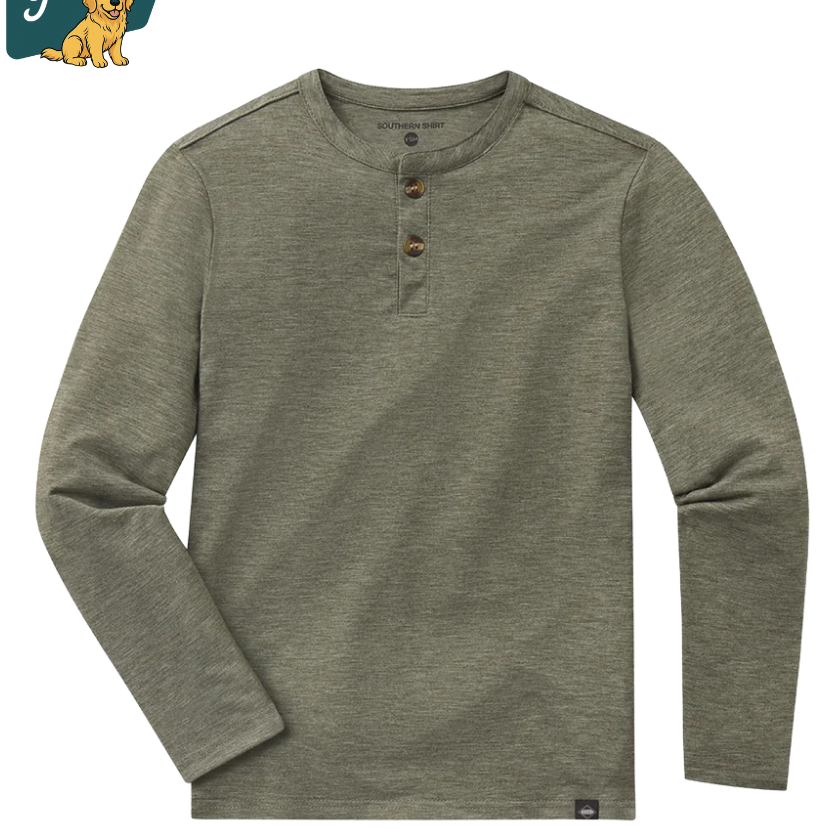 Southern Shirt Co - Boys Max Comfort Henley LS
