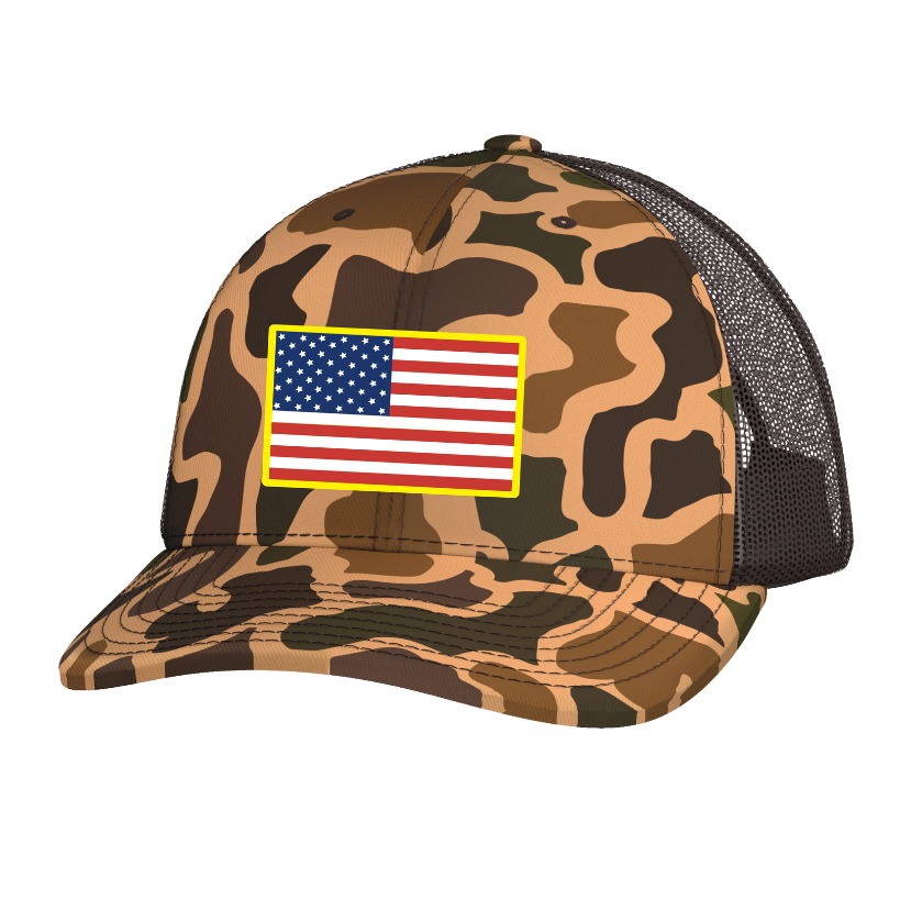 Local Boy - Patriotic Patch Trucker Hat