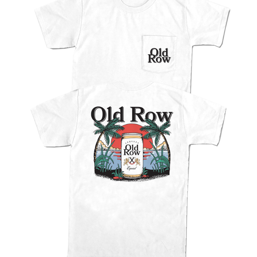 Old Row - The Beach Cerveza Pocket Tee