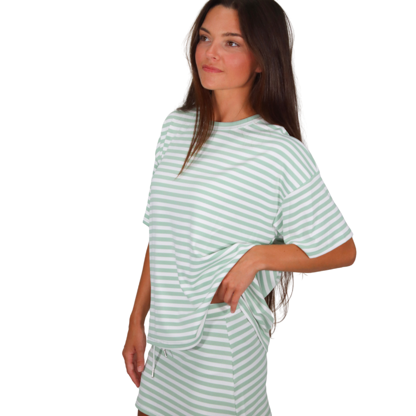 Emily Stripe Oversized Tee