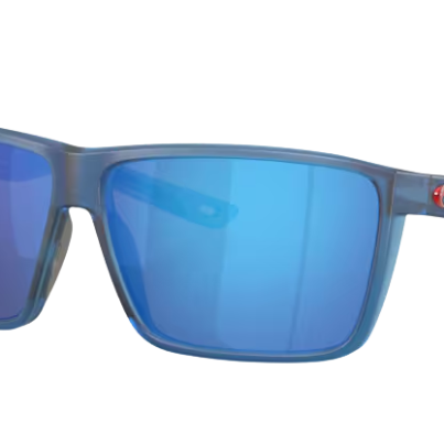 Blue Costa sunglasses with a blue reflective lens on a white background