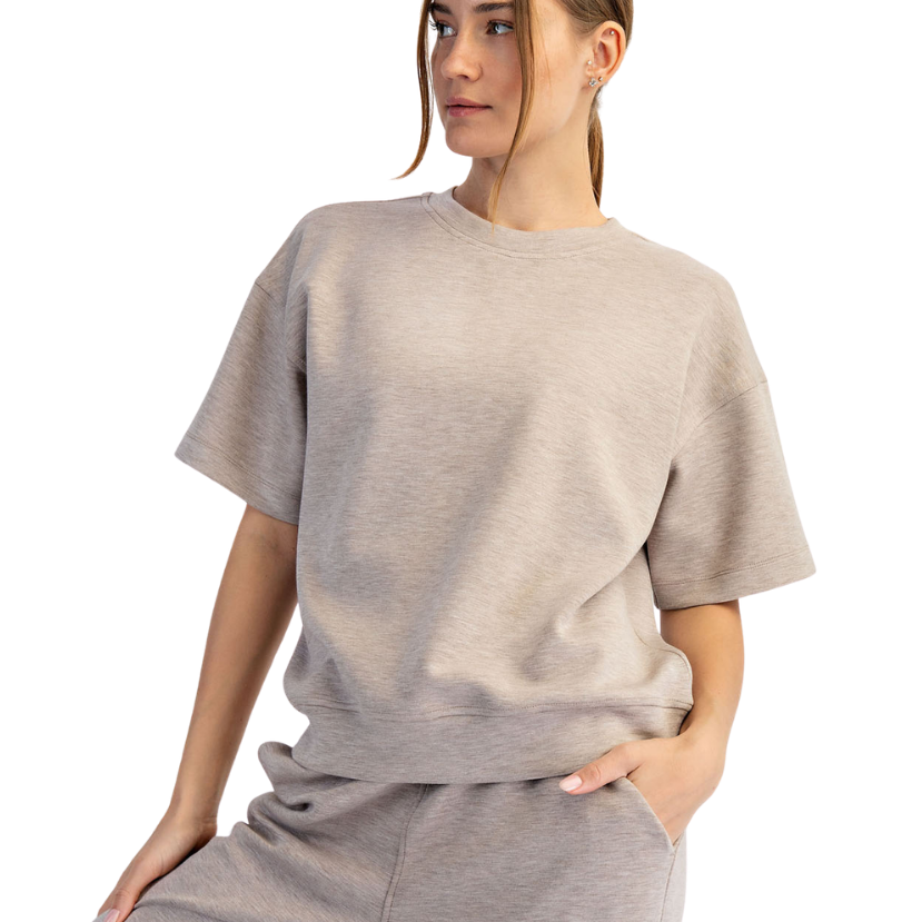 Modal Poly Span Short Sleeve Top