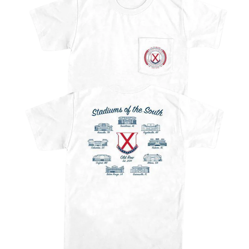 Old Row - Stadiums Of The South Pocket Tee