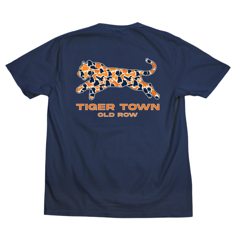 Old Row - Auburn Camo Tiger Pocket Tee