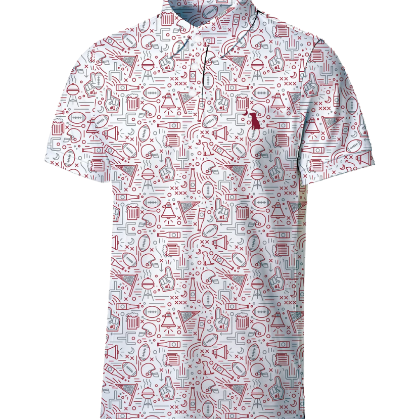 Local Boy - Dirty Myrtle Polo - Collegiate Game Day Crimson