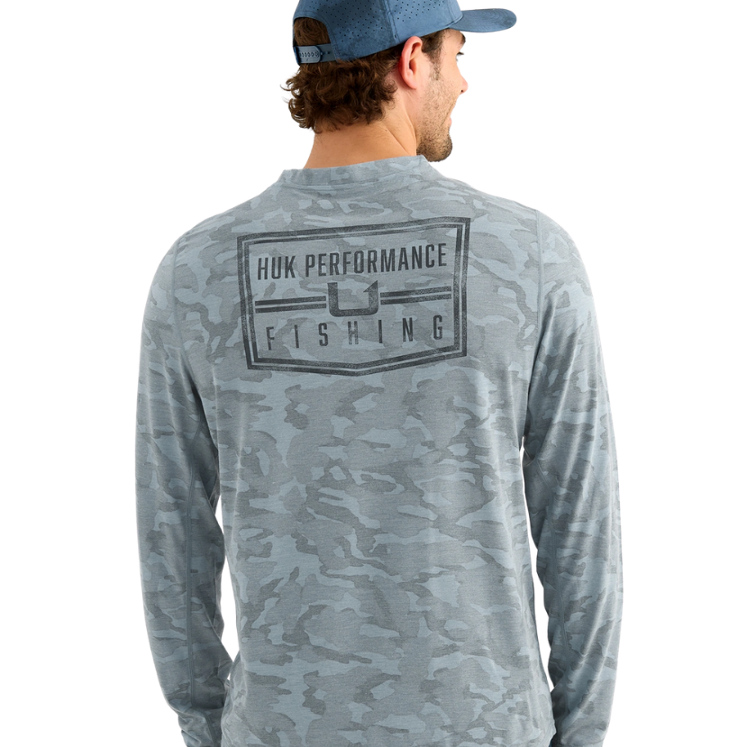 Huk - Drift Printed LS Crew