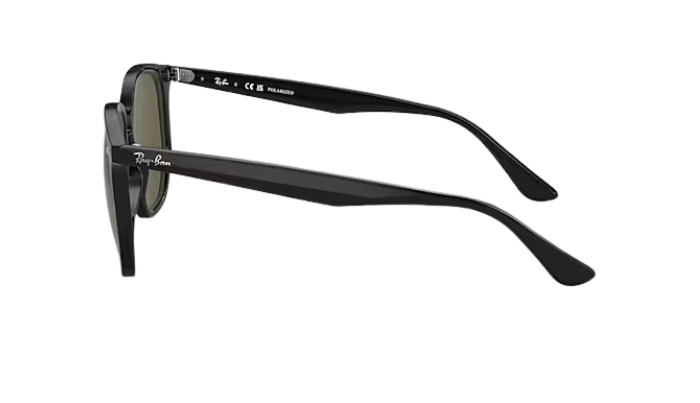 Ray-Ban Black sunglasses with a white background