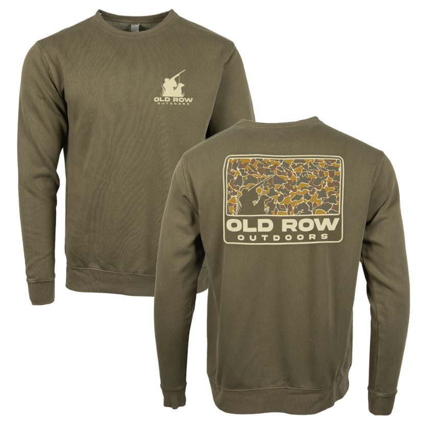 Old Row - The Duck Dog 80's Camo Crewneck