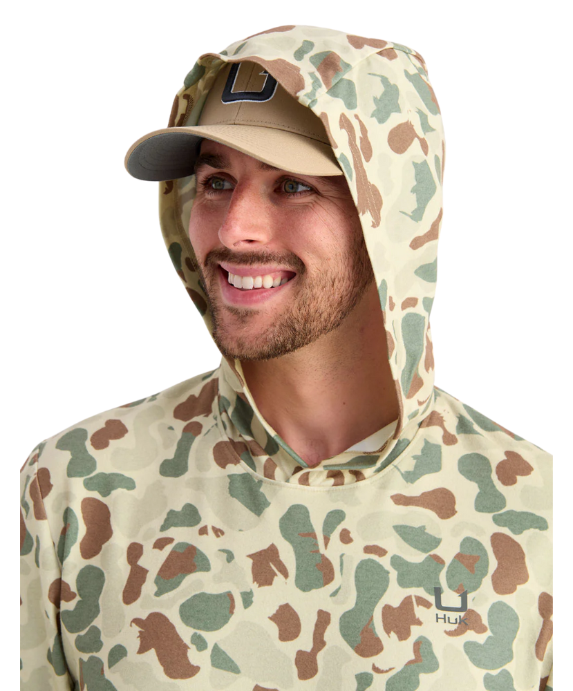 Camoflage hoodie.