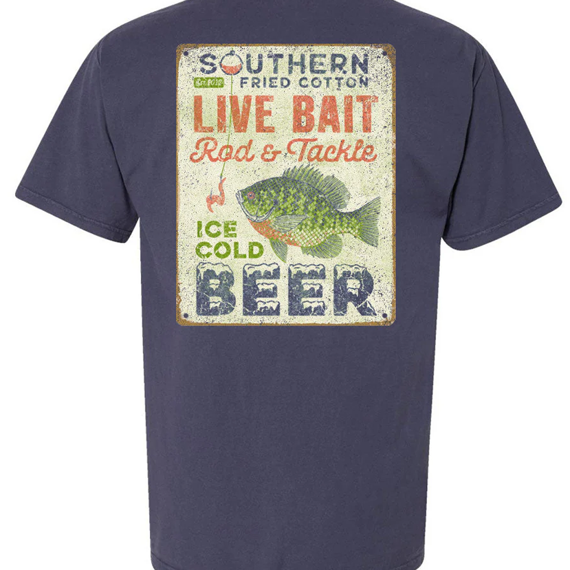 Southern Fried Cotton - Live Bait Cold Beer Tee
