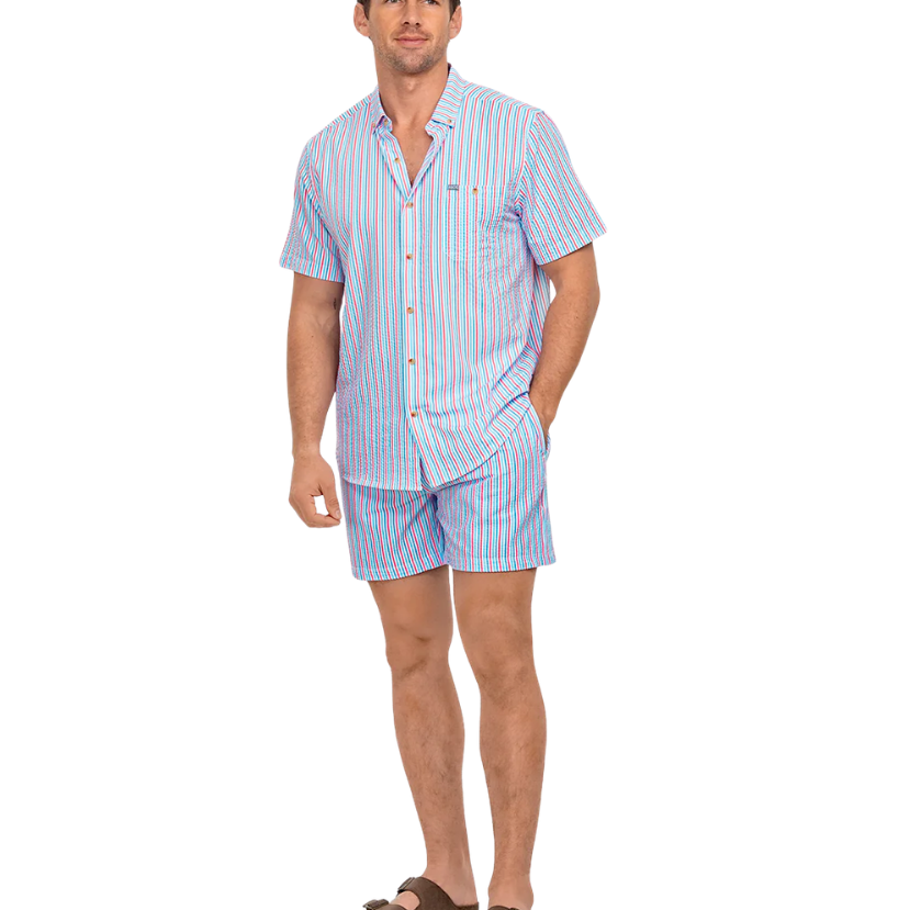 Southern Shirt Co - Clubhouse Seersucker Baja Shirt