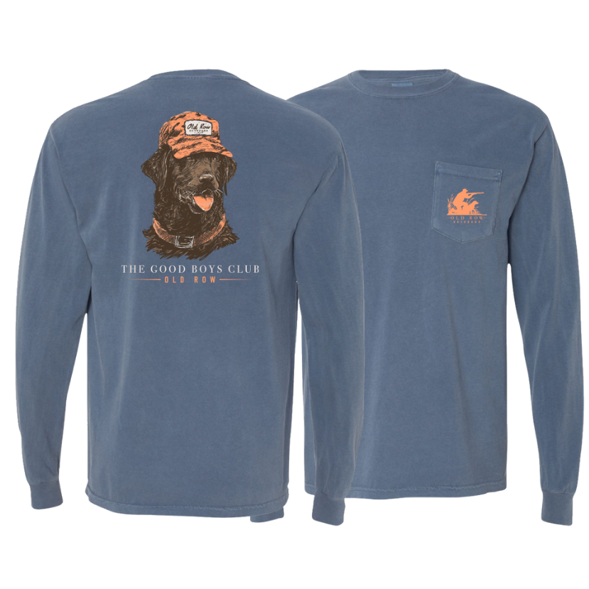 Old Row - Outdoors Duck Dog LS Pocket Tee