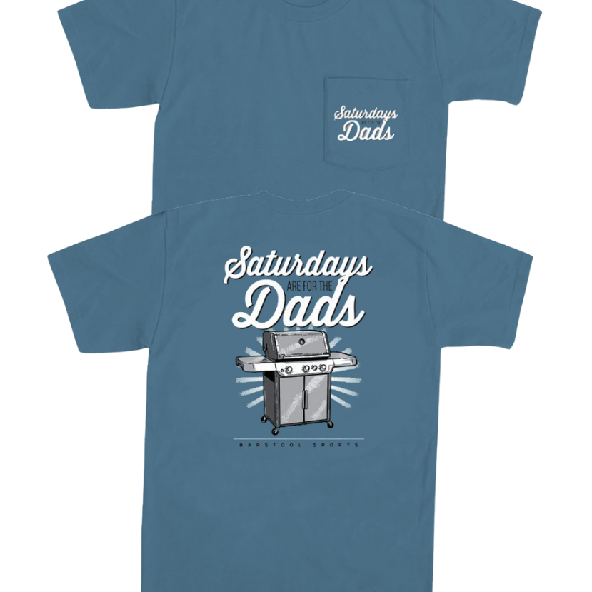 Barstool Sports - Saturdays Are For The Dads Grill Pocket Tee