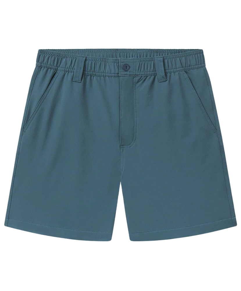 BLUE shorts on a white background