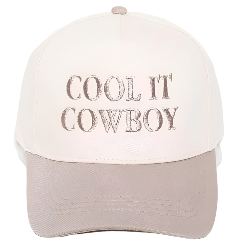 Cool It Cowboy Embroidered Trucker Hat
