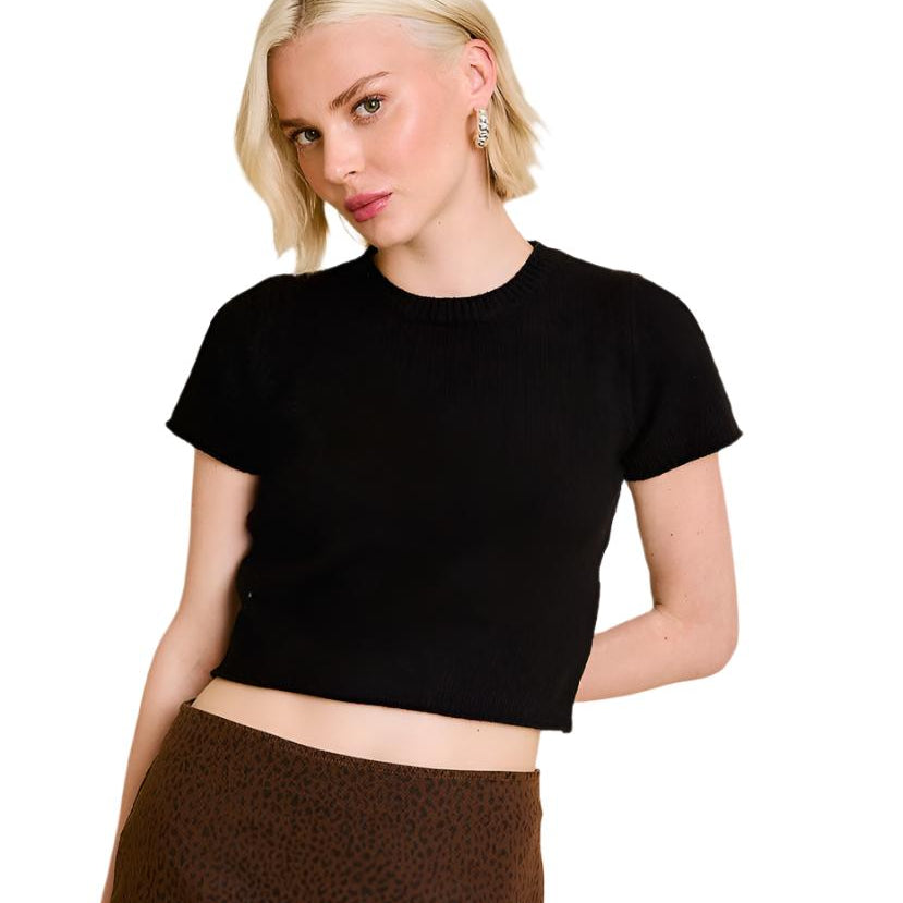 Abigail Short Sleeve Sweater Top