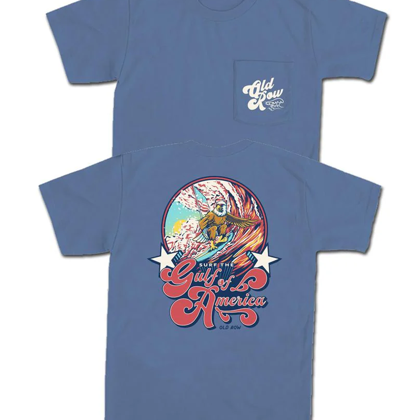 Old Row - Surf The Gulf of America Pocket Tee