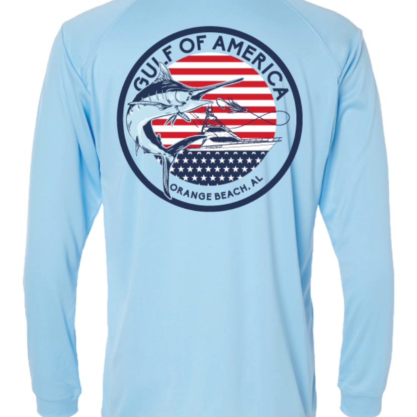 Gulf of America Marlin Circle Performance Shirt