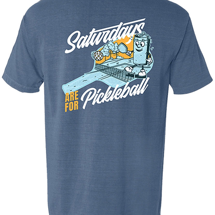 Barstool Sports - Saturdays Are For Pickelball Pocket Tee