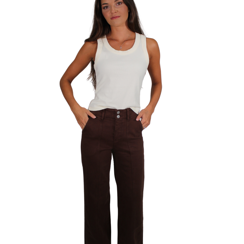 Sage High Rise Wide Leg Jeans