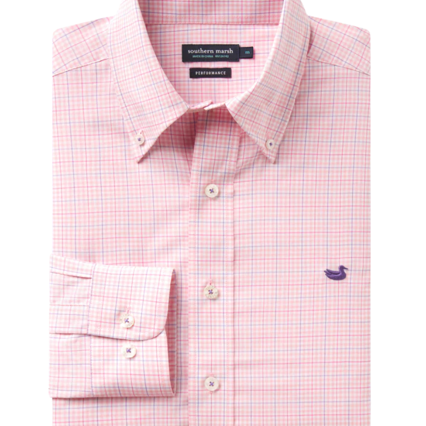 Southern Marsh - Dyer Performance Gingham Dress Shirt