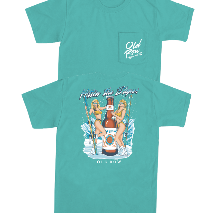 Old Row - Hitting The Slopes Chicks Pocket Tee