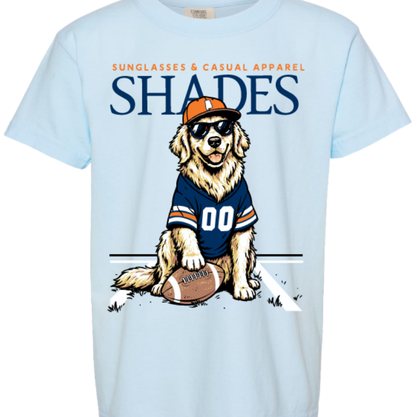 Shades - Youth Auburn Pigskin Pup Tee