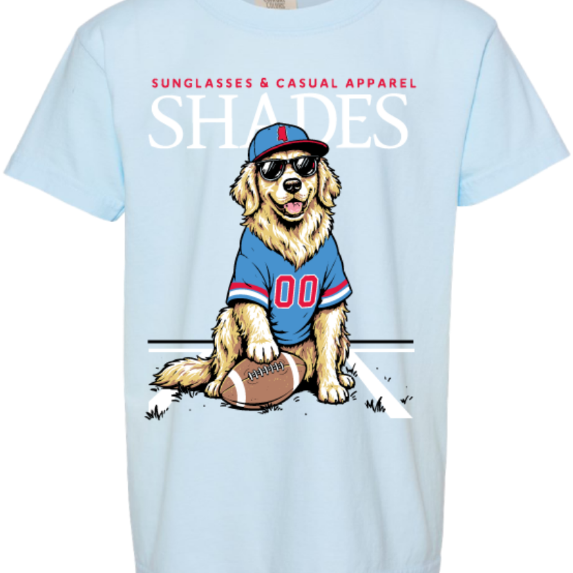 Shades - Youth Ole Miss Pigskin Pup Tee
