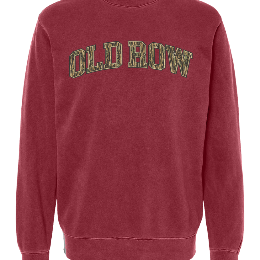 Old Row - Camo Pigment Dyed Crewneck