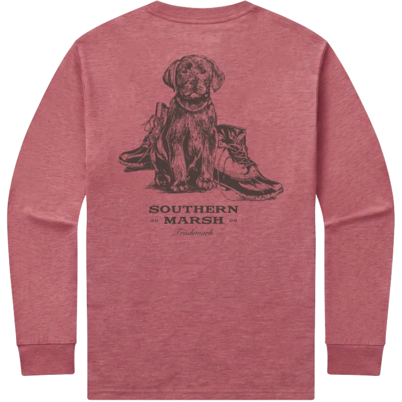 Southern Marsh - LS Seawash - Pup & Boots Tee