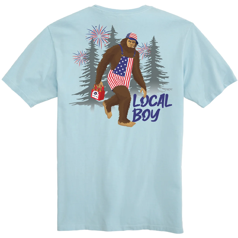 Local Boy - Patriotic Squatch T-Shirt
