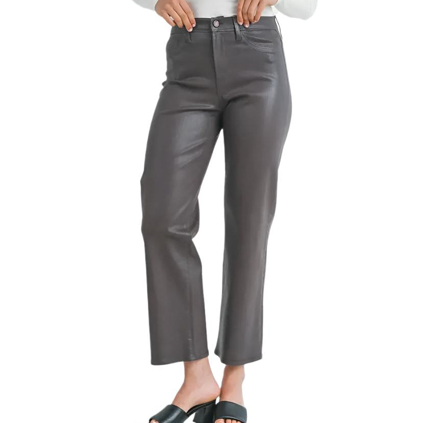 Charlotte Coated Straight Leg Jeans