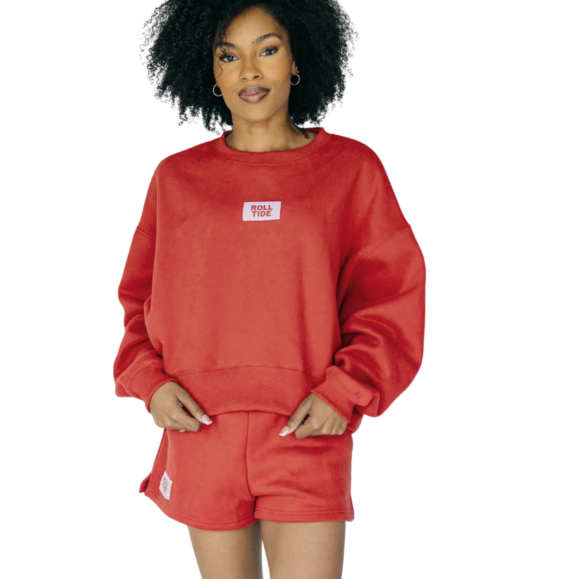 The Becca Boxy Crewneck Roll Tide