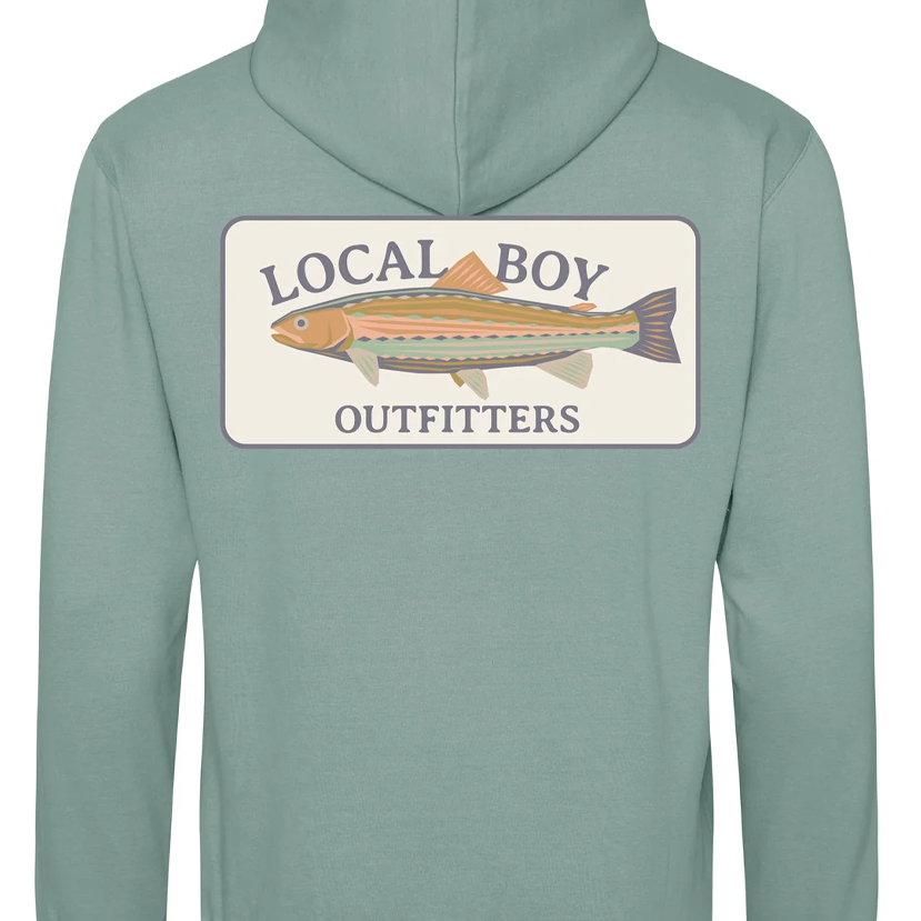 Local Boy - Geo Trout Cotton Hoodie