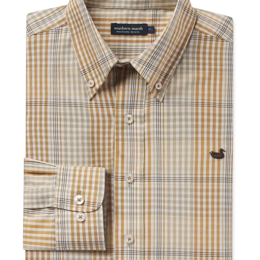 Southern Marsh - Edgefield Windowpane Dress Shirt