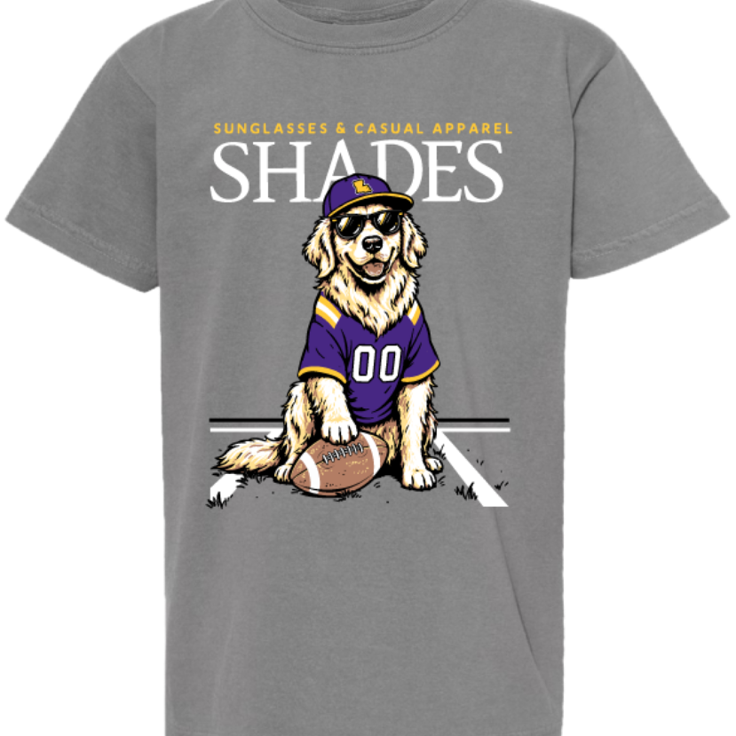 Shades - Youth Louisiana Pigskin Pup Tee
