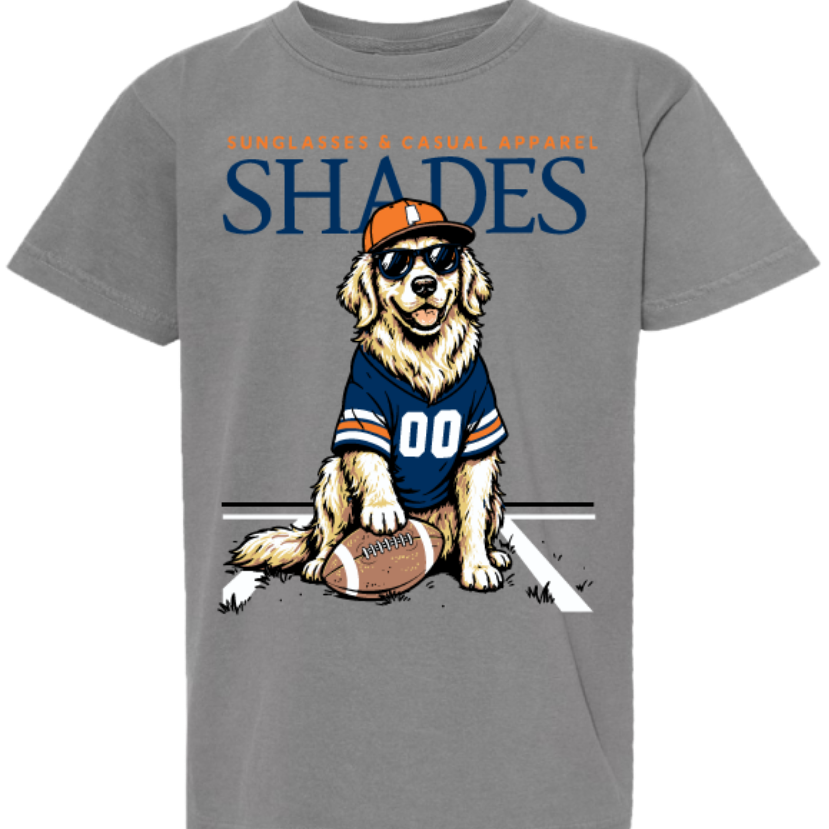 Shades - Youth Auburn Pigskin Pup Tee