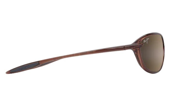 Maui Jim Polarized Sunglasses with brown frame and lenses on a white background