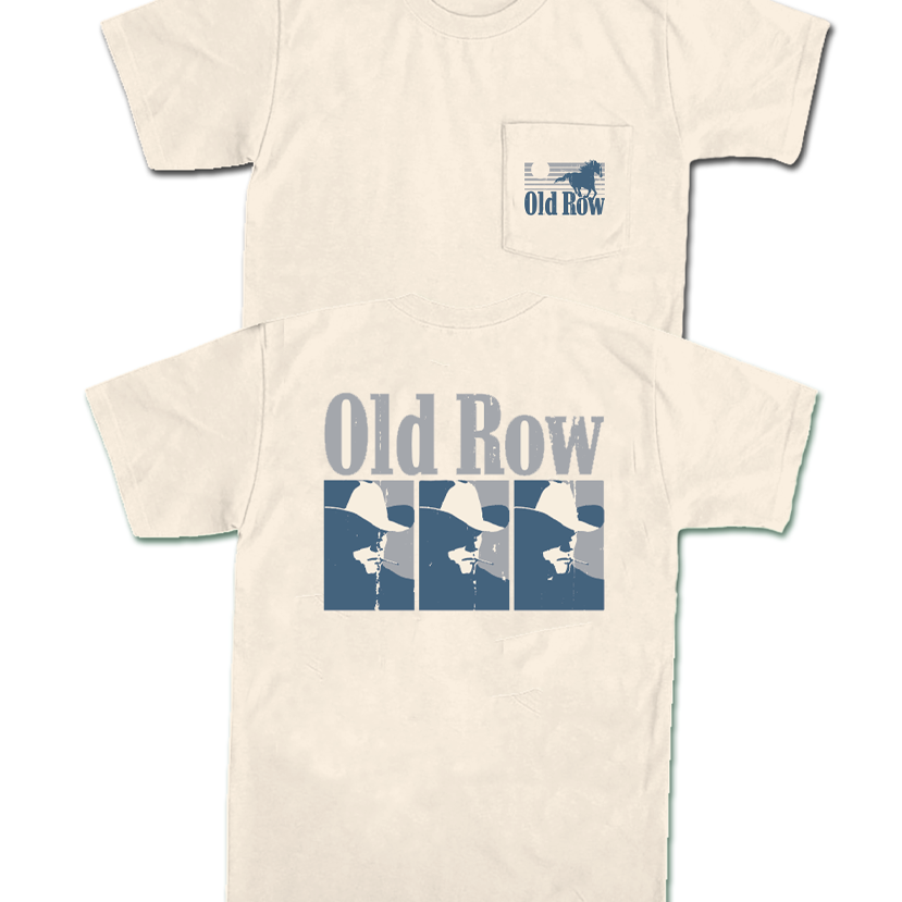 Old Row - Smokin' Cowboy Repeat Pocket Tee