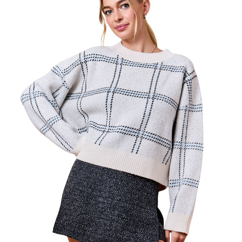 Peyton Plaid Sweater