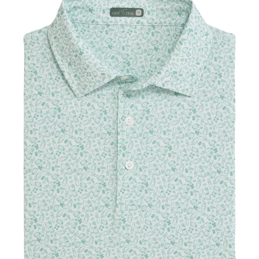 Genteal Apparel - Gimlet Printed Performance Polo