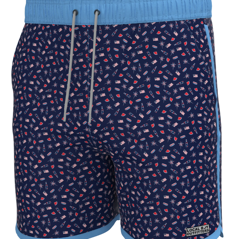 Local Boy - Land of The Free Wando Swim Trunk