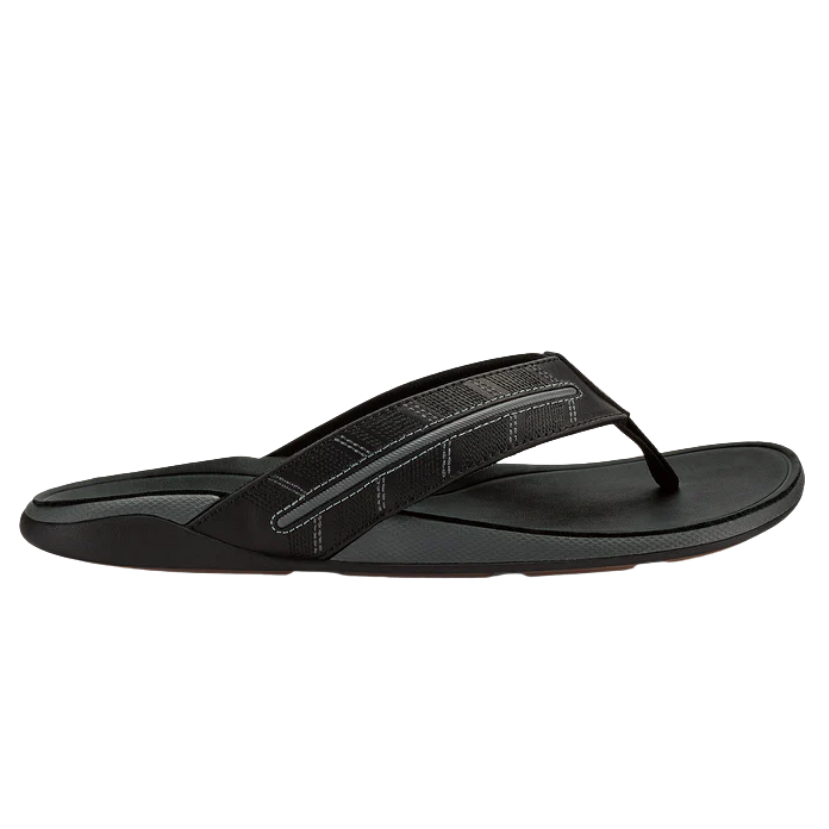 Black sandal on a white background