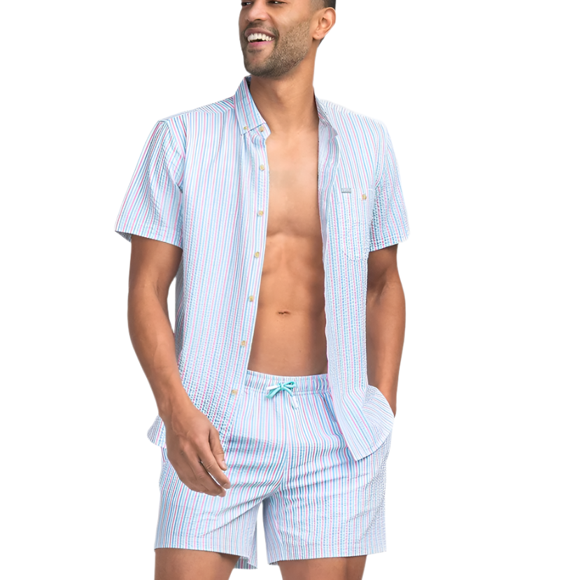 Southern Shirt Co - Clubhouse Seersucker Baja Shirt