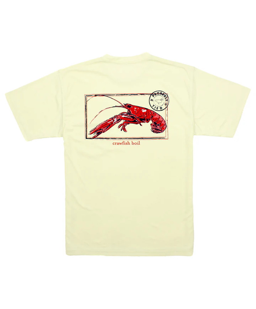 Properly Tied Boys Swim Trunks - New Red Crawfish Season main image 0