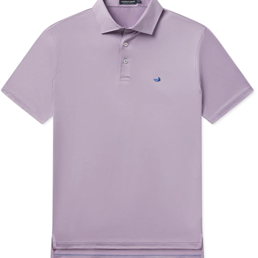Southern Marsh - Bermuda Performance Polo - Wellington Stripe